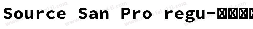 Source San Pro regu字体转换